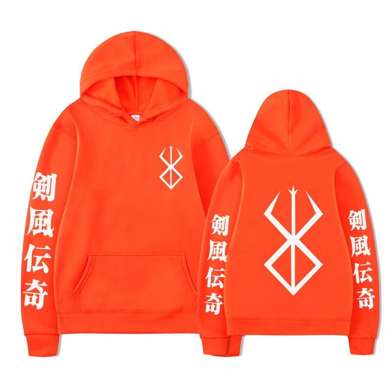 Japanese Animation Berserk Hoodies Men Fashion Long Sleeve Sweatshirts Women Casual Harajuku Streetwear Pullovers Sudaderas