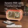 Retro Multifunctional Bluetooth Speaker with Radio, Portable Wireless Outdoor and Home Audio, Multi-band, Card Compatible.