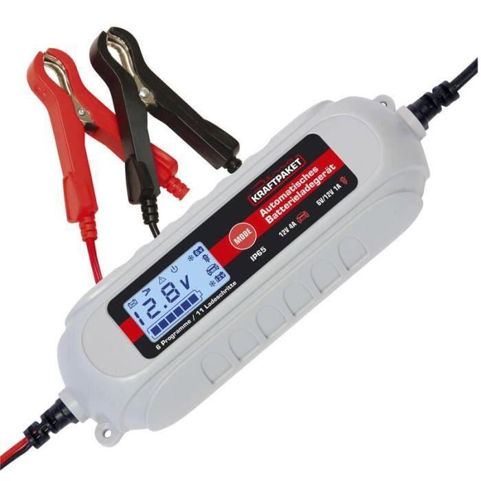 Chargeur de batterie DINO - POWER PACKAGE 6/12V - 4A avec testeur