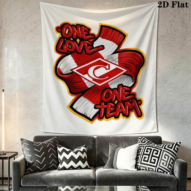 Spartak Moscow Dash Wall Hanging Printed Fabric Blanket Decorative Tapestries for Bedroom Living Room Home Decor