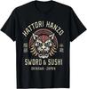 Miecz Hattori Hanzo i Sushi Okinawa Japonia Retro Koszulka na Prezent
