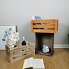 Distressed Wooden Rectangular Basket for Fruit & Vegetable Display
