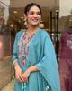 Indian Women Designer Kurta Pant Dupatta Set Bollywood Top Tunic Kurti Salwar Suit Dress