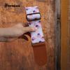 Kapok Flower Pattern Pink Guitar Crossbody Strap PO-020