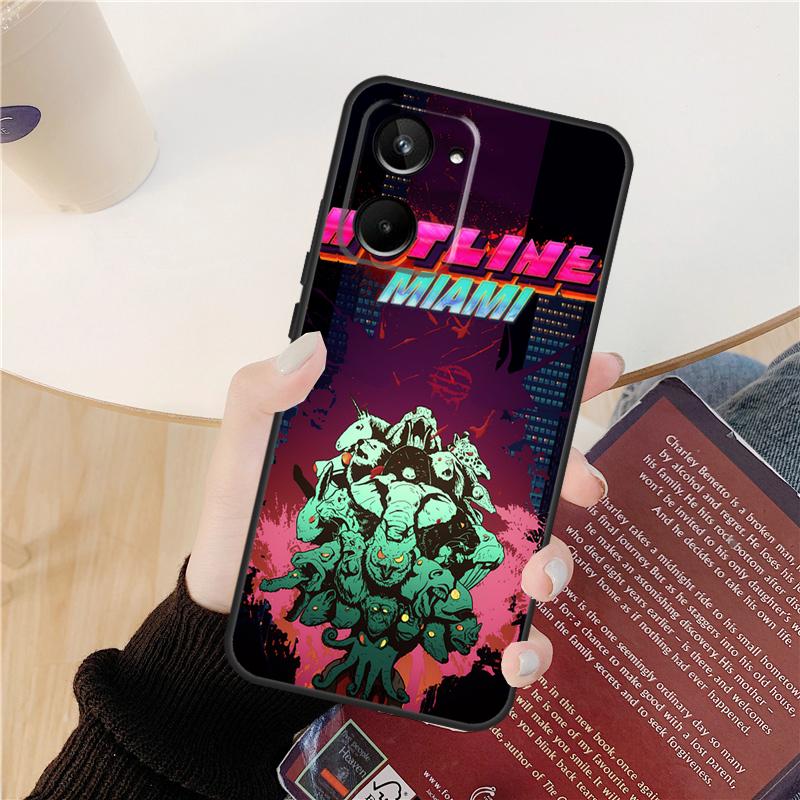 Game Hotline Miami Case For Realme 14 12 10 11 13 Pro Plus GT 6 6T 5 GT7 Pro C61 C55 C51 C21Y C25S C67 C75 C53