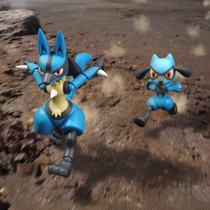 Charizard Meowscarada Snorlax Scyther Cinderace Lucario Ceruledge Greninja  Action Figure Assembly Toys Gifts
