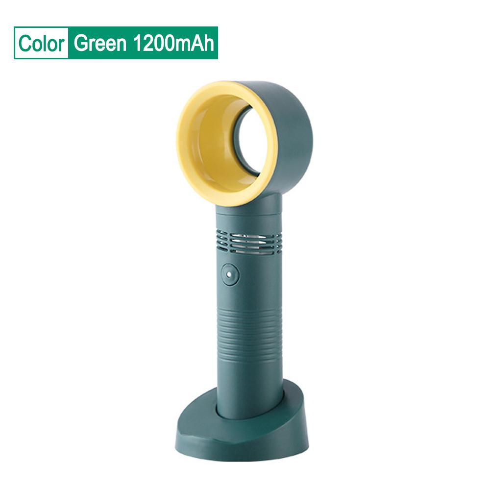Portable Bladeless Fan Handheld Desktop Summer Mini Air Cooler No Leaf Ultra-quiet Rechargeable Fans for Travel Outdoor Office