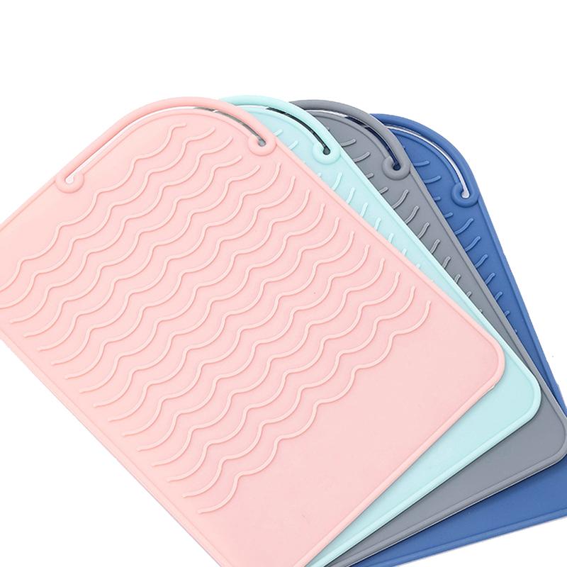 New 1Pc Multifunctional Silicone Heat Resistant Pad Insulation Mat For Hair Straightener Heat Curling Stick Curler Flat Irons