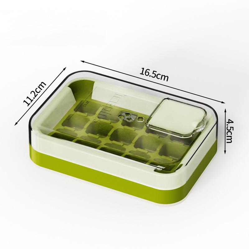 15/28/30 Grids One Click Press Ice Tray Pressing Ice Cube Making Mold Home Kitchen Bar Ice Box Mold Case Summer Cold Juice Maker