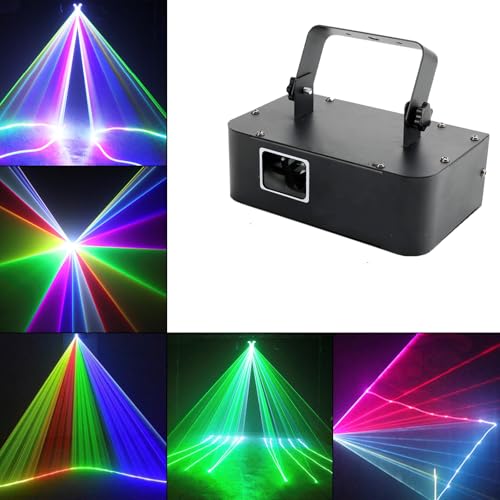 Frezon RGB Beam Projector Light, Stage Lighting, 500mW RGB 10 Channel DMX512 Control, Disco Light, RGB Beam, High-Speed ??Precision Motor, Stage RGB B