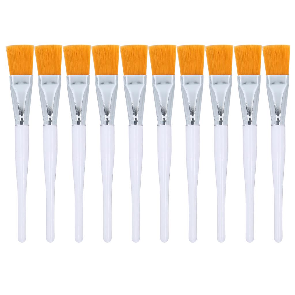 10PCS Face Mask Brush Applying Sleeping Mask Soft Applicator Brushes Plastic Handle