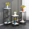 Nordic Flower Stand Iron Display Shelf Luxury Simple Modern Living Room Indoor Plant Rack Stand Storage Shelf
