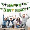Football Sports Theme Party Banner Garlands Happy Birthday Party Decor Kids Boy Girl Soccer Pull Flag School Sport Theme Decor