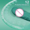 Silicone Vibrating Massager Vagina G-spot Stimulator Female Masturbator Adult Sexy Toys 12 Vibrating Modes IPX7 Waterproof for Woman Masturbation