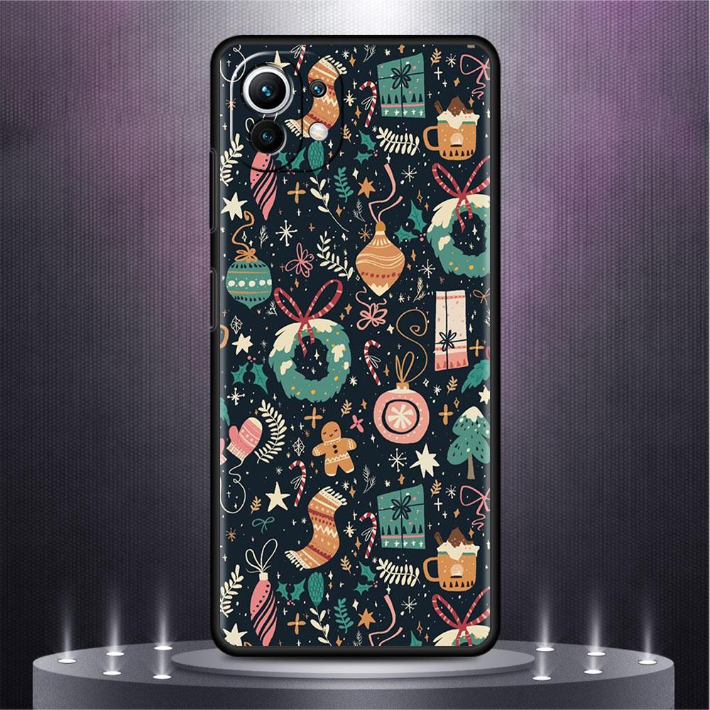 

Чехол «Снежное Рождество» для Xiaomi Mi Poco X3 NFC M4 M3 Pro F3 GT F1 11 Lite Note 10 11T 10T 9T, мягкий чехол на заднюю панель телефона Xiaomi 11T(11T Pro)
