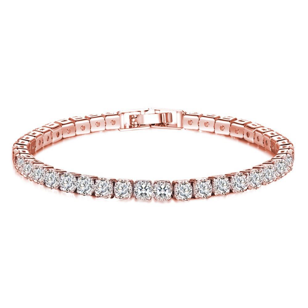 Pulseira Feminina de Zircônia Cristal de Alta Qualidade - Acessório de Moda Elegante