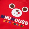 Miki House 10-5610-579 Sweatshirt, Long Sleeve, Boys, Girls, Baby, Kids, Children's Clothing, Red, 80