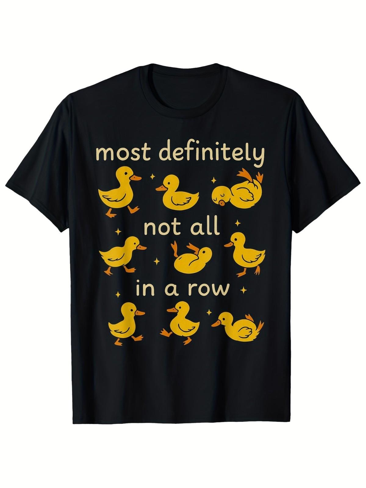 Funny Duck Mental Health Awareness T-Shirt - Most Definitely Not All In A Row M