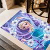 Elsa's Magical Ice Garden Area Rug Design for Game Room Foyer Living Rooms Kitchen Antislip Carpet Office home decor Wedding Party Gift
