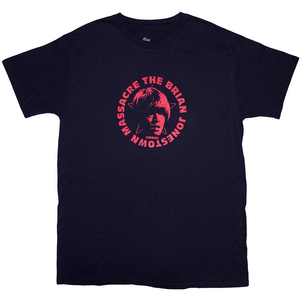 The Brian Jonestown Massacre Unisex Tshirt Logo (Navy Blue) (Xlarge) S