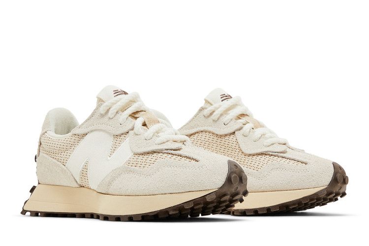 Zapatillas de Hombre New Balance 327 Crema Trenzado