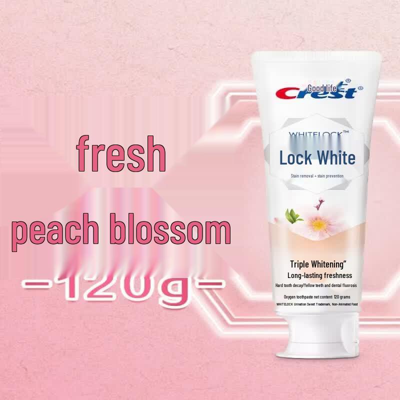 Crest Fresh Peach Blossom Dual-Color Whitening Toothpaste