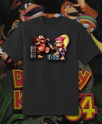 Diddy And Dixie Jammin Dkc2 T Shirt Youth M - Adult 6Xl!