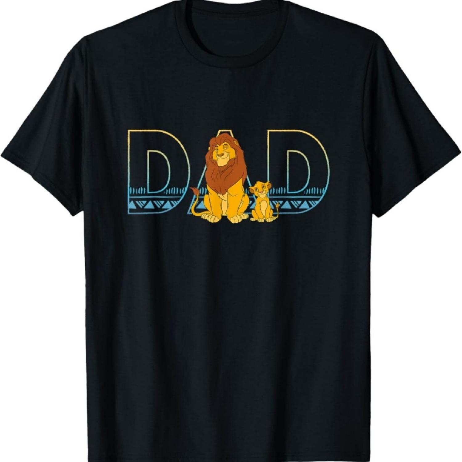 Disney The Lion King Simba and Mufasa Dad T-Shirt XXXXXL разноцветный