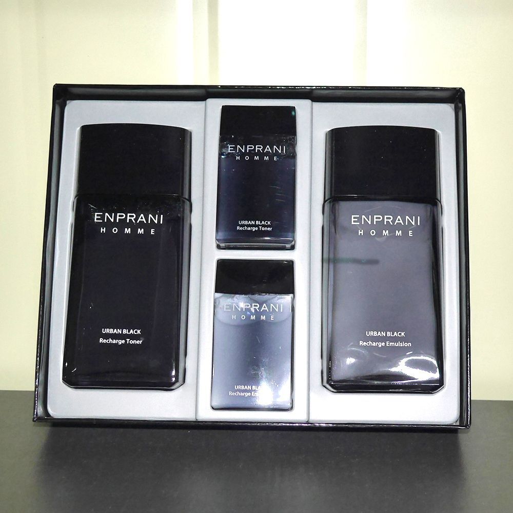Urban Black WIXTZZBC Men's Cosmetics Homme for Men Basic 2-piece Set