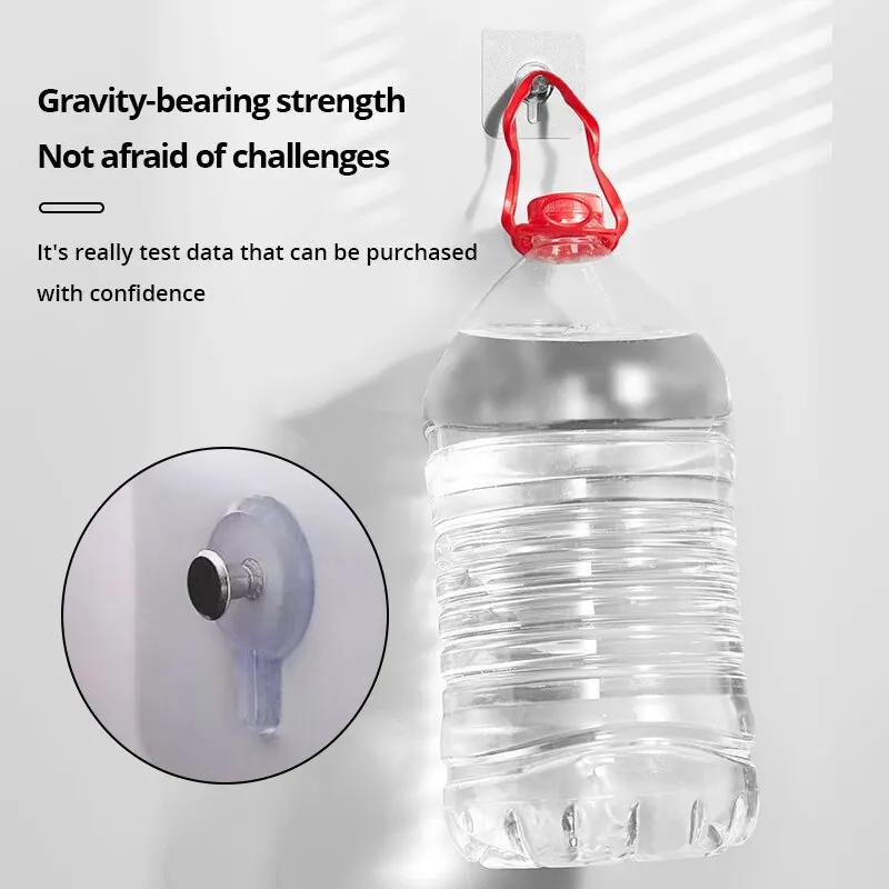 Transparent Self-adhesive Wall Nails, Traceless Nails for Photo Frames, Multi-purpose Drill-free Screws and Hooks.