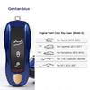 For Porsche Cayenne Mancan Panamera 911 718 Boxster Cayman Taycan 2010-2024 Car Key Paint Case Bordeaux Red Shell Replacement