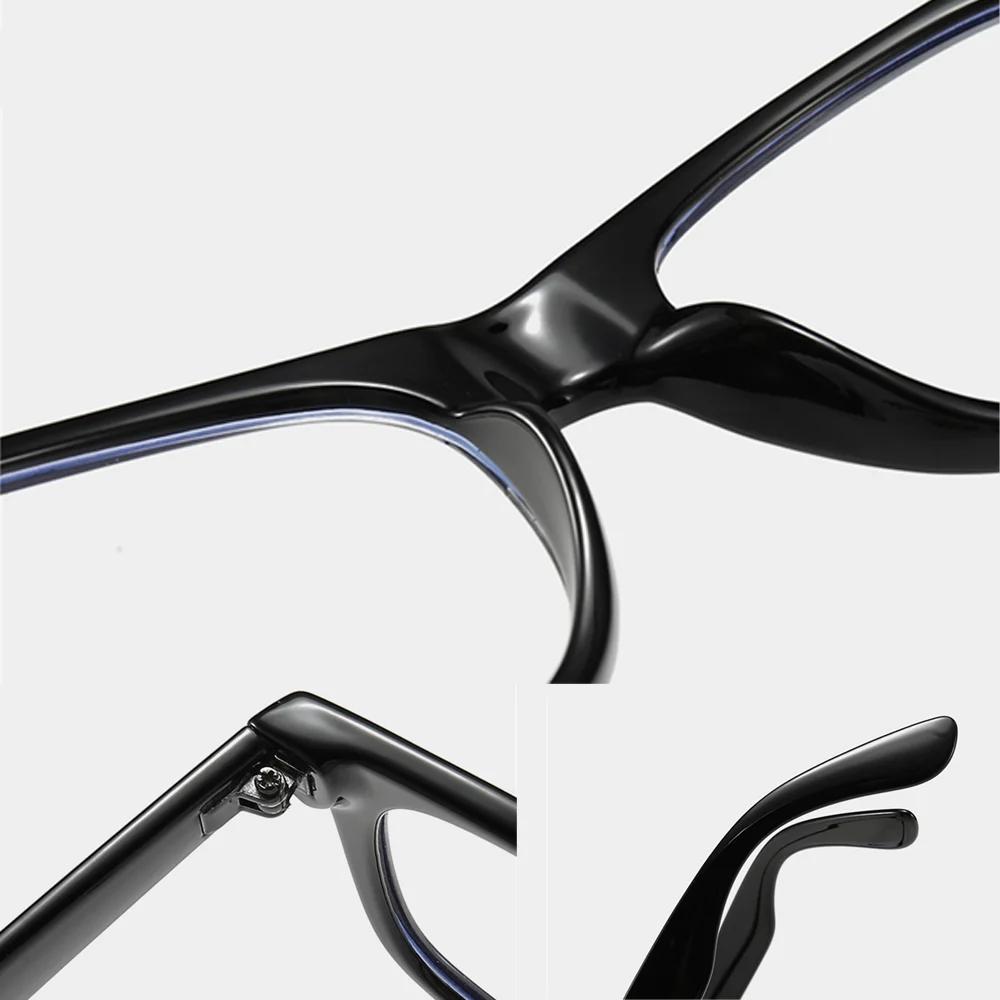 Classic Blue Light Blocking Glasses Square Men Gaming UV400 Anti Bluelight Ray Clear Lens Women Computer Eye Glasses