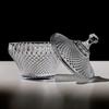 Xingduo Diamond Pattern Crystal Glass Candy Jar