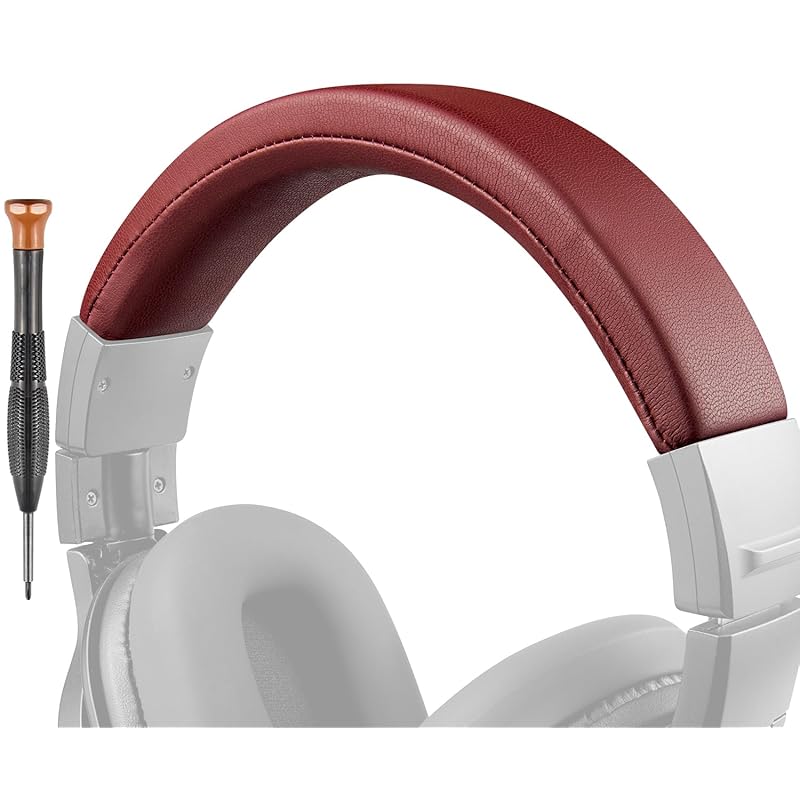 

SOULWIT headband headband cover Audio Technica ATH M40, M40X for headset protective case protein leather headphone cover for replacement repair head
