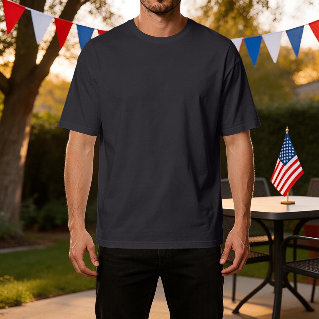 Men's Casual Short Sleeve T-Shirt Crew Neck Relaxed Fit Lightweight Plain Cotton Tee for Everyday Wear Sport and Leisure