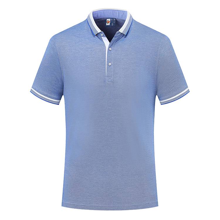 HBT 606  200G Oude Two Tone Cotton Lapel POLO Shirt