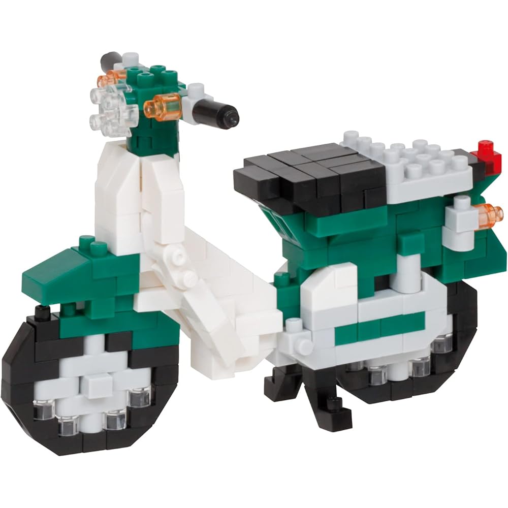 Kawada Nano Block Honda Super Cub 50 Green Building Set 400 Pieces