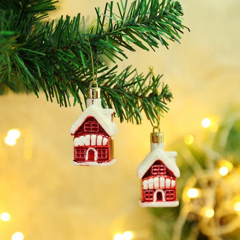2pcs/set Christmas Tree Hanging Ornament Red White Candy Cane Pendant Navidad Home Xmas Gifts New Year Christmas Decor 2026