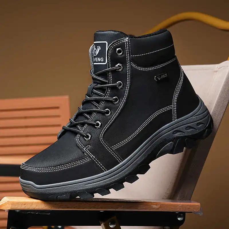 Fashion Anti-slip Snow Booties Vintage Boot Casual Luxury Brand Sneakers Man Vulcanized Man Shoes Sports Out Entertainment