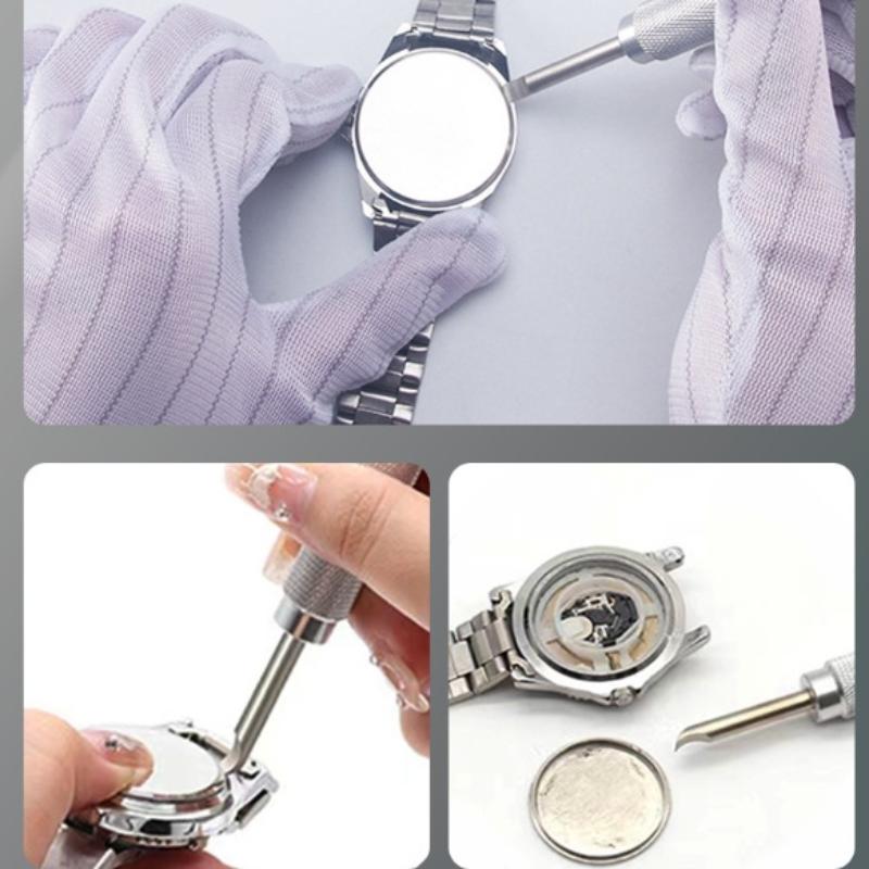 1Pcs Metal Repair Tool Pry Tool  Press Battery Change Back Case Remover Remover Screw For Watchmaker Watch Back Case Opener