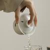 Hand-made Porcelain Tea Set China Bamboo-Style Tea Bowl With Saucer Present For Friends Family