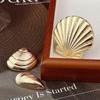 10pcs Metal Button Sewing Clothing DIY Craft High-Grade Decorative Golden/Silver Irregular Shell Shape Buttons Accessories