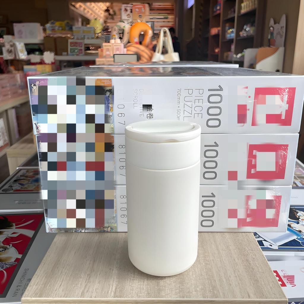 IOLOYU 300ml Mini Stainless Steel Water Bottle with Lid and Smartphone Stand, Easy To Clean, Insulated, and Stylish, for Kids, Boys, Girls, and