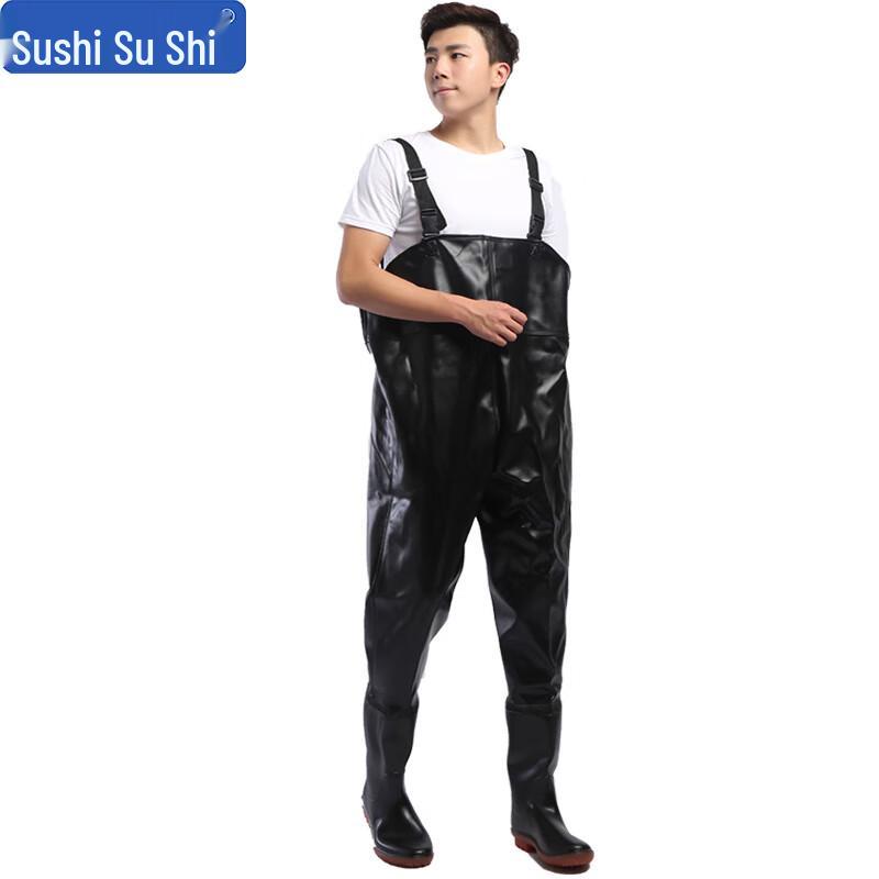 XF050 PVC Fishing Waders with Suspenders 41