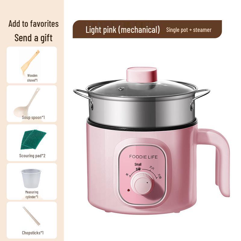 Britischer/Europäischer Multifunktionaler Mini-Elektro-Hot Pot & Fritteuse - Antihaft-Wohnheim-Reiskocher