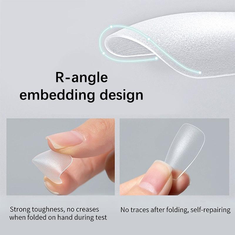 Zachte Gel Nageltips 100 STUKS voor Manicure Volledige Dekking Press-On Kunstnageltips Flexibele Benodigdheden voor Salon Experts