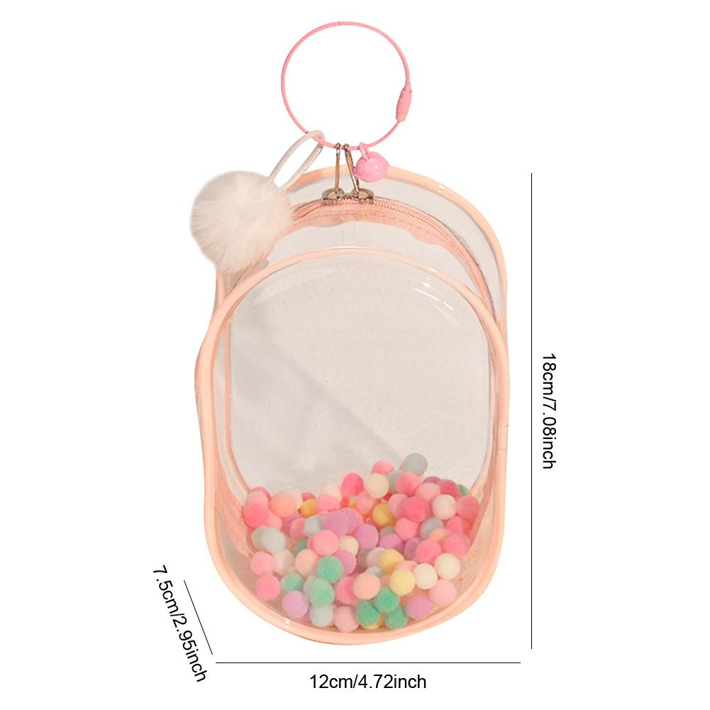 For Labubu V1 V2 Transparent Protective Cover Monster Toy Elf Doll Storage Box Dustproof Hanging Plush Doll Bag Display Cover