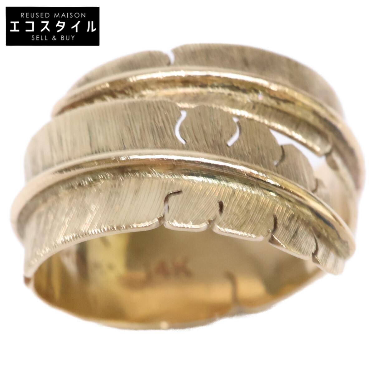 

Michael Kirk 14K Feather Ring ring Yellow GoldUsed