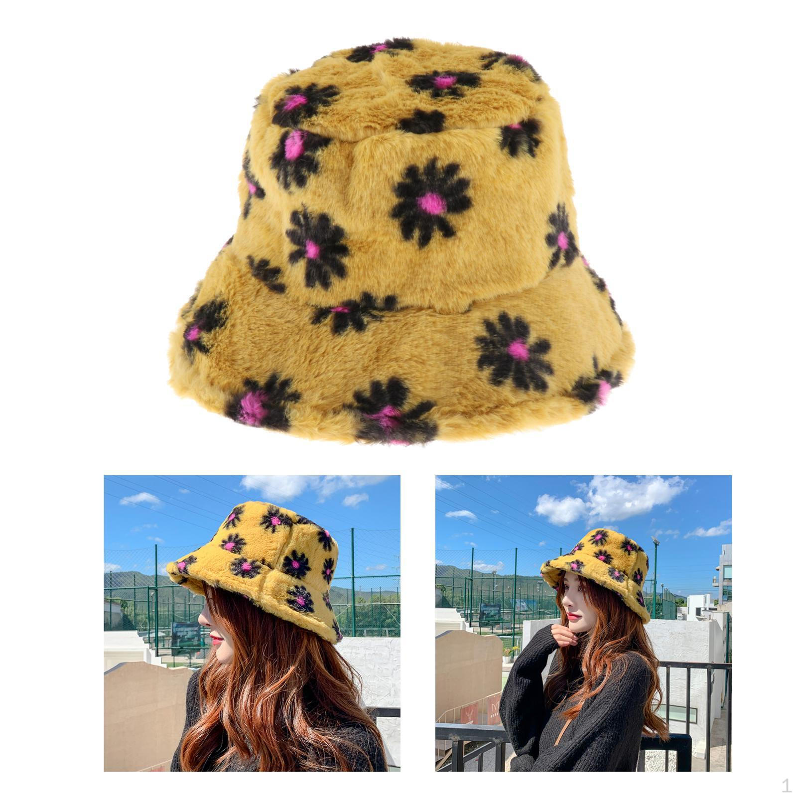 

Adults Fisherman Hat Winter Warm жовтий