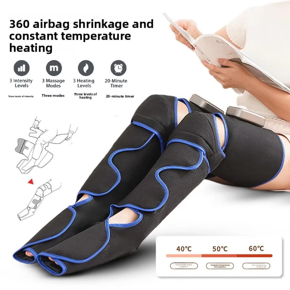 3-Mode Air Compression Leg Boots with Heat Air Wave Airbag Massager  The Elderly